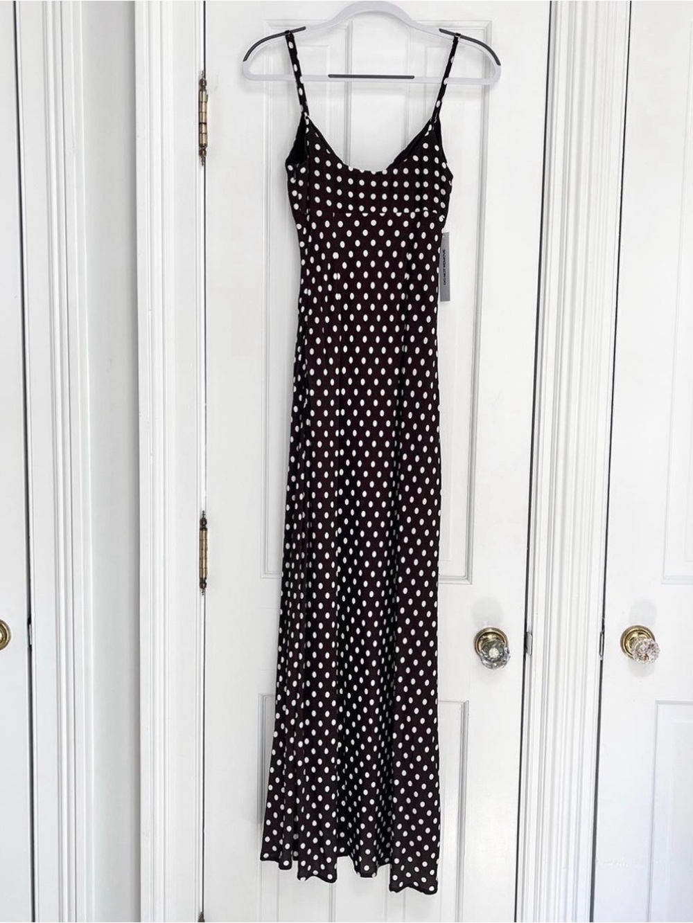 Princess Polly Brown Polka Dot Slip Maxi Dress - Picture 5 of 6